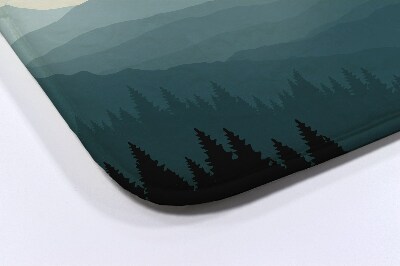 Teppich badezimmer Berge und Wald