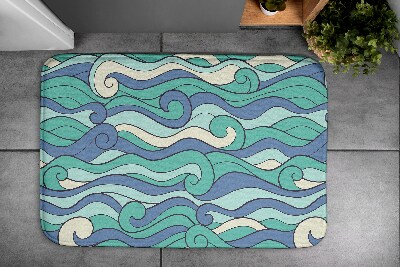 Teppich badezimmer Wellen