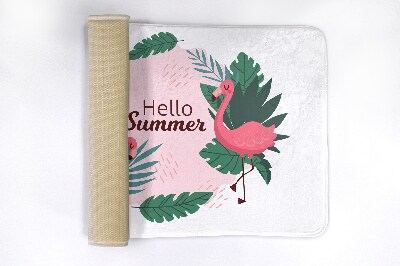 Badezimmer teppich Flaminga Vögel