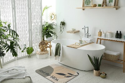 Teppich badezimmer Blatt