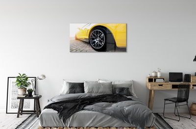 Acrylglasbilder Gelbes auto