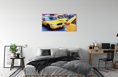 Acrylglasbilder Stadt yellow cab