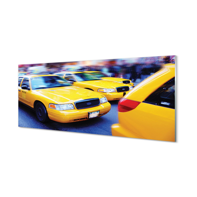 Acrylglasbilder Stadt yellow cab