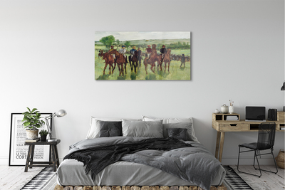 Acrylglasbilder Reiten auf dem pferd kunst