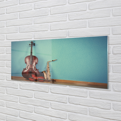 Acrylglasbilder Geige trompete