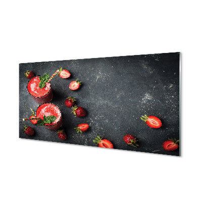 Acrylglasbilder Erdbeer-cocktail