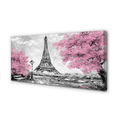 Leinwandbilder Paris Frühling Baum
