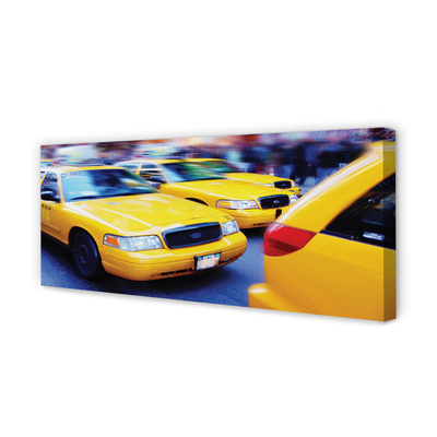 Leinwandbilder Stadt yellow cab