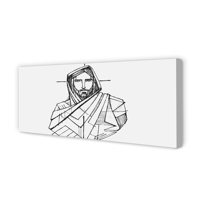 Leinwandbilder Jesus-Zeichnung