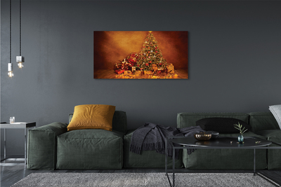 Leinwandbilder Weihnachtsbeleuchtung Dekoration Geschenke