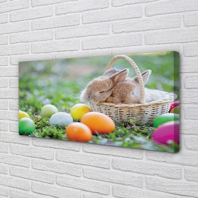 Leinwandbilder Eier Kaninchen