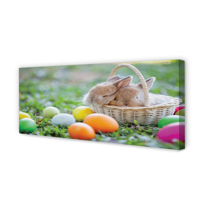Leinwandbilder Eier Kaninchen