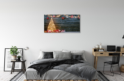 Leinwandbilder Weihnachtsgeschenke Baumschmuck Karte