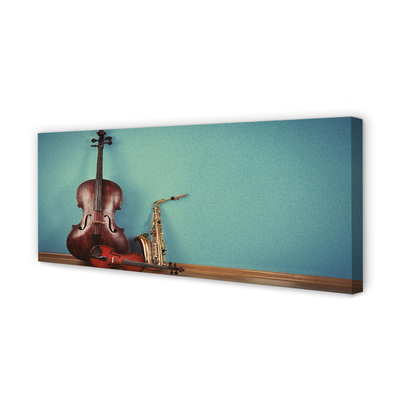 Leinwandbilder Geige Trompete
