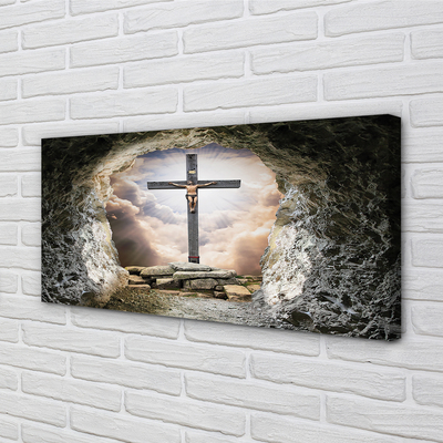 Leinwandbilder Kellerlicht Kreuz Jesus