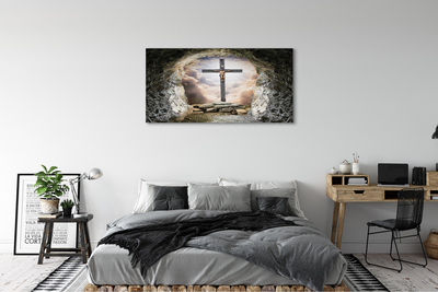 Leinwandbilder Kellerlicht Kreuz Jesus
