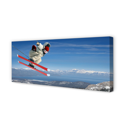 Leinwandbilder berg-Skifahrer