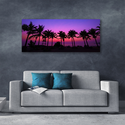 Canvas Kunstdruck Palmen Landschaft