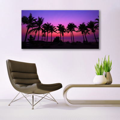 Canvas Kunstdruck Palmen Landschaft