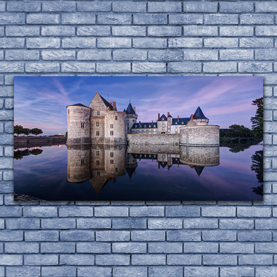 Canvas Kunstdruck Schloss Wasser Architektur