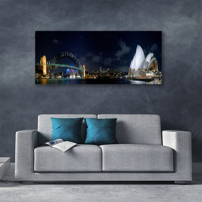 Canvas Kunstdruck Sydney Brücke Stadt Architektur