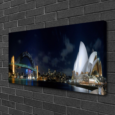 Canvas Kunstdruck Sydney Brücke Stadt Architektur