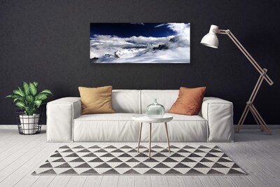 Canvas Kunstdruck Gebirge Wolken Landschaft
