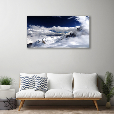 Canvas Kunstdruck Gebirge Wolken Landschaft