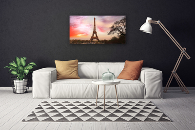 Canvas Kunstdruck Eiffelturm Architektur