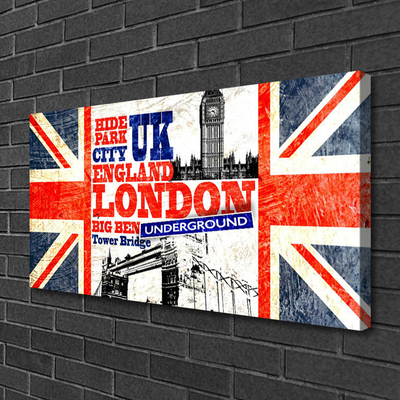 Leinwand-Bilder London Flagge Kunst