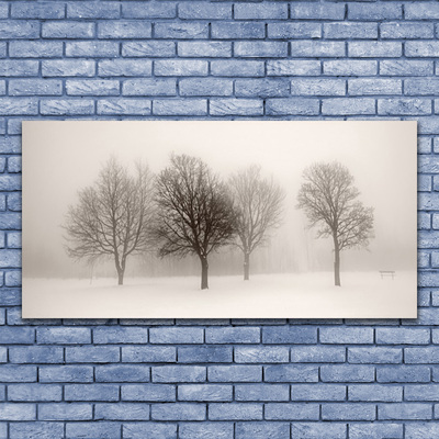 Leinwand-Bilder Schnee Bäume Landschaft