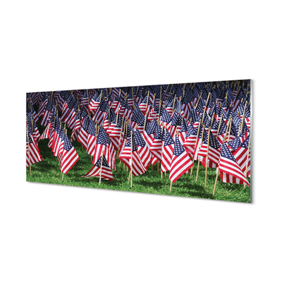 Glasbilder Usa flags