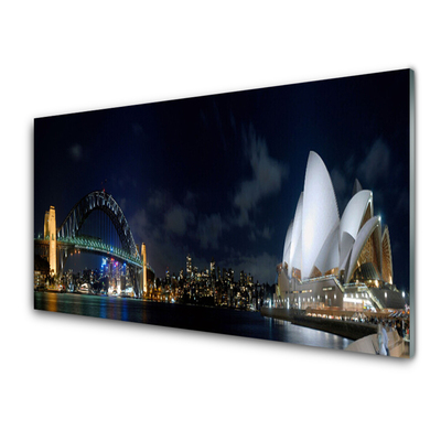Glasbilder Sydney Brücke Stadt Architektur