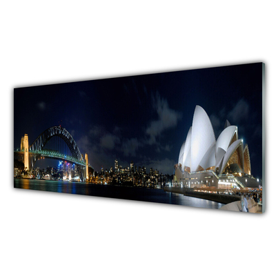 Glasbilder Sydney Brücke Stadt Architektur