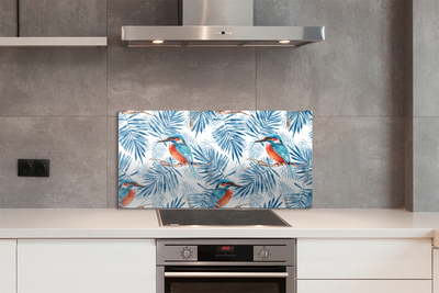 Küchenrückwand spritzschutz Gemalt vogel auf einem ast