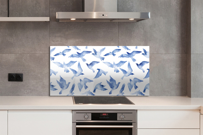 Küchenrückwand spritzschutz Gemalte vögel
