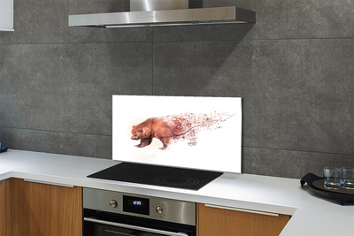 Küchenrückwand spritzschutz Bär