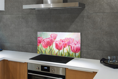 Küchenrückwand spritzschutz Tulpen bilder