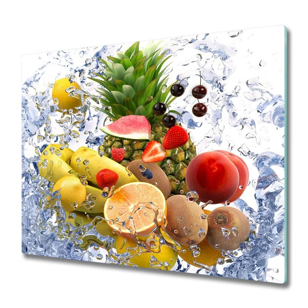 Glas Ceranfeldabdeckung Spritzschutz Obst und Wasser