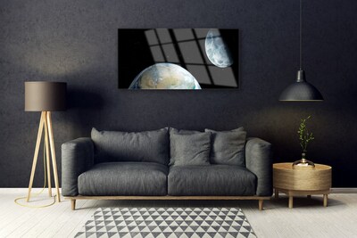 Acrylglasbilder Mond Erde Weltall Weltall