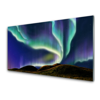 Acrylglasbilder Polarlicht Landschaft