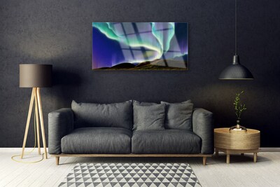 Acrylglasbilder Polarlicht Landschaft