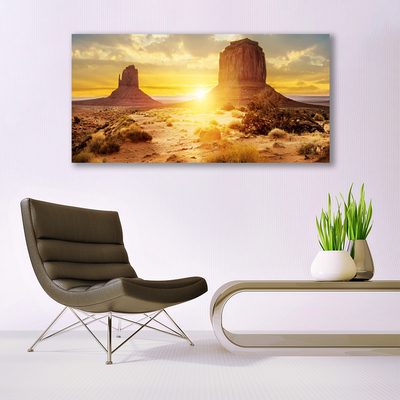 Acrylglasbilder Wüste Sonne Landschaft