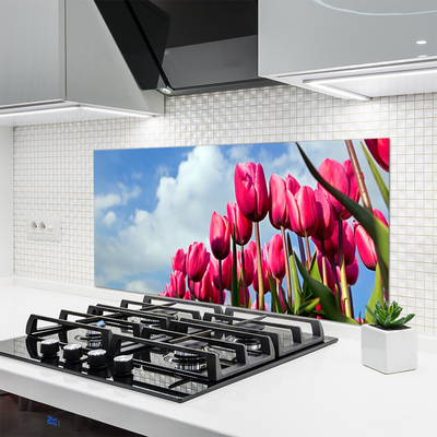 Küchenrückwand Spritzschutz Tulpe Pflanzen