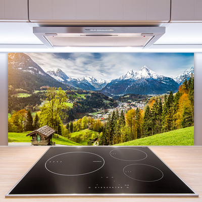 Küchenrückwand Spritzschutz Alpen Landschaft