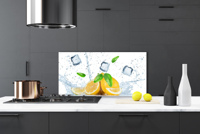 Küchenrückwand Spritzschutz Limette Eiswürfel Küche