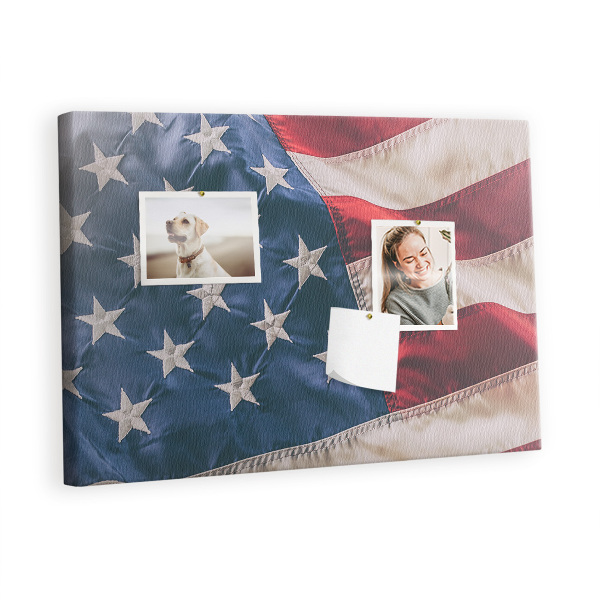 Bilder mit kork rückwand Amerikanische flagge