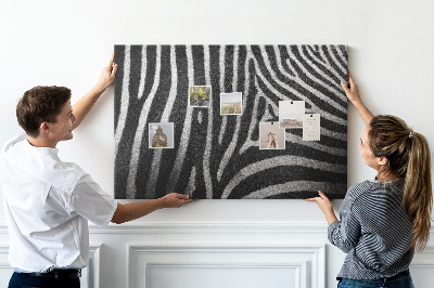 Bilder mit kork rückwand Zebrasmuster