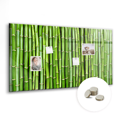 Magnettafel Bambuswand