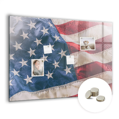 Magnettafel zum aufhängen amerikanische Flagge